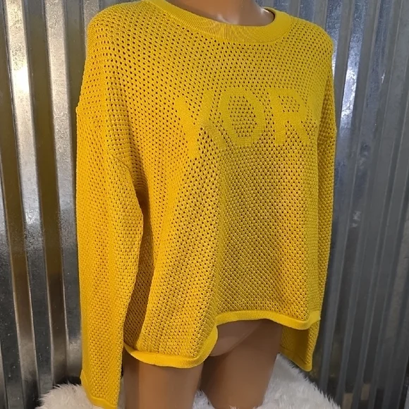 MICHAEL Michael Kors Yellow Knit Top - Picture 2 of 6
